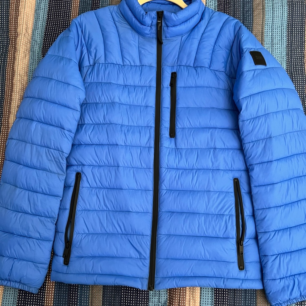 DKNY Men's Vibrant Blue Puffer Jacket